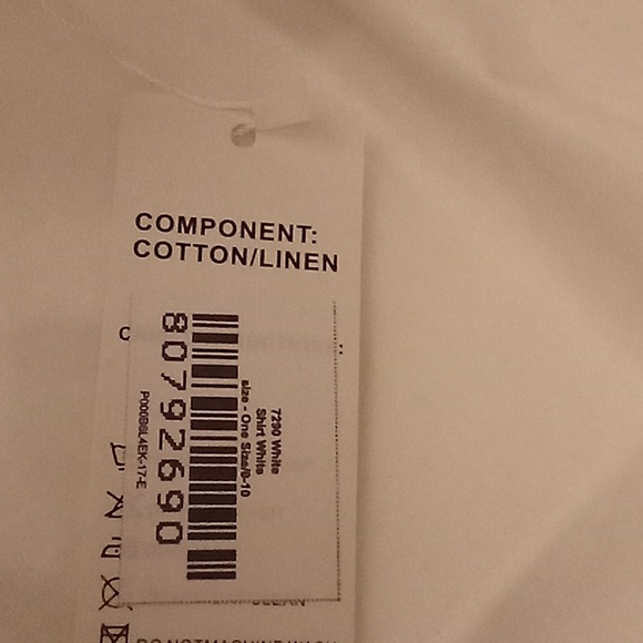 NEW AMATO RIZZI Beachy Cruise Vacation Travel One Size White color HCS - Picture 15 of 15